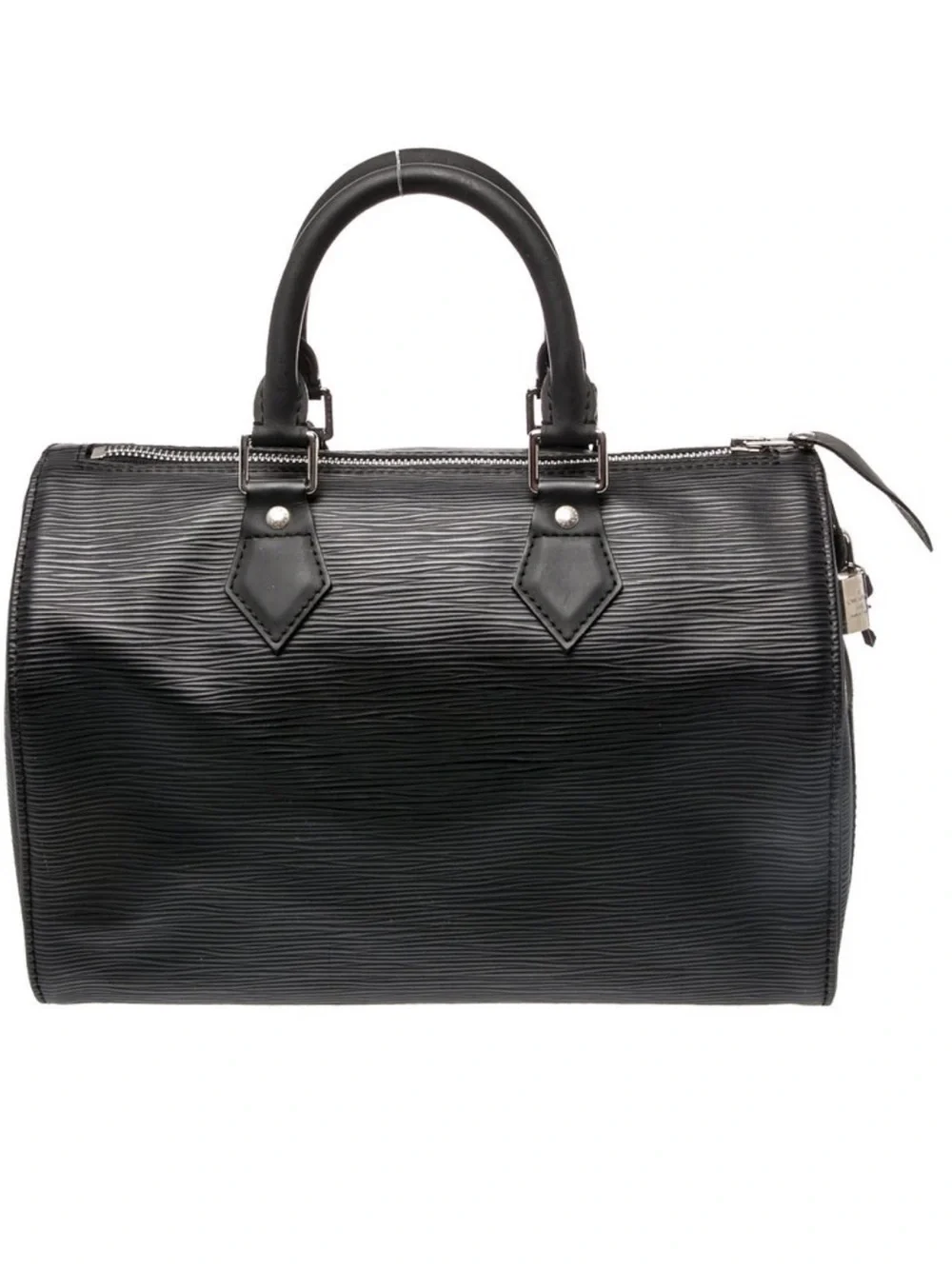 Louis Vuitton Black Epi Speedy 25